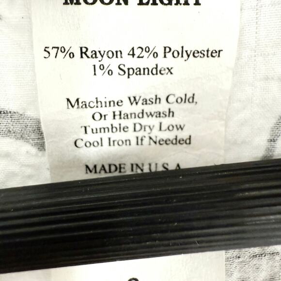 Moonlight by Y&S Sz Small Black White Long Dress Wearable Art Unique Artsy - Picture 3 of 8